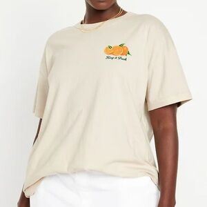 Old Navy Oversized EveryWear Crew Neck Graphic Tee